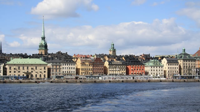 Venedig des Nordens: Blick auf das Zentrum von Stockholm mit seinen Wasserwegen. Venedig des Nordens: Blick auf das Zentrum von Stockholm mit seinen Wasserwegen.