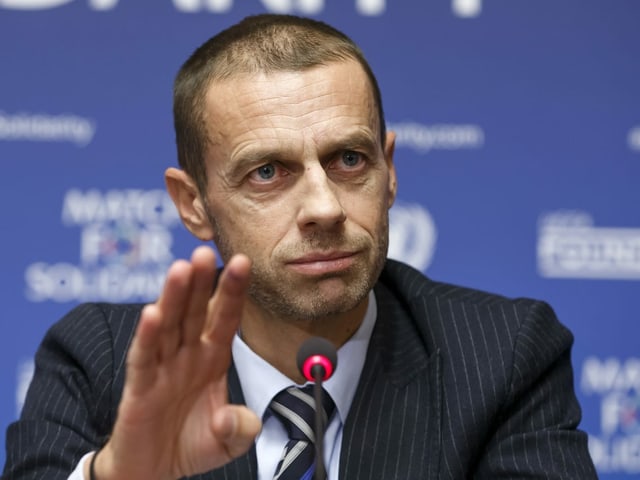 Uefa-Präsident Aleksander Ceferin. Uefa-Präsident Aleksander Ceferin.