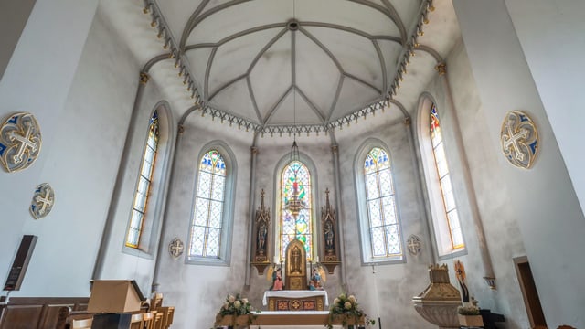 Innenraum einer Kirche. Innenraum einer Kirche.