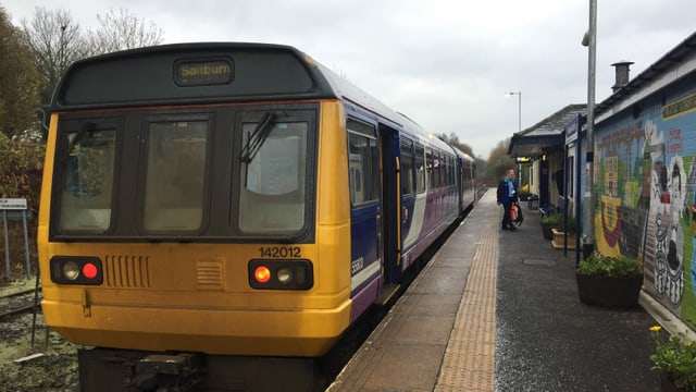 Der Bahnhof von Bishop Auckland. Der Bahnhof von Bishop Auckland.