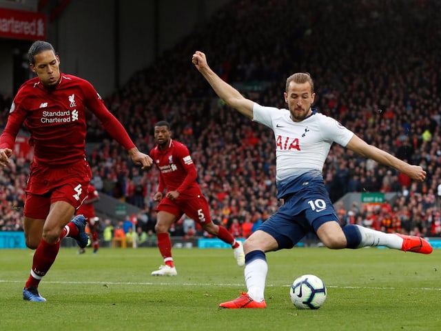 Liverpools Abwehrhüne Virgil van Dijk und Tottenhams Torschmaschine Harry Kane. Liverpools Abwehrhüne Virgil van Dijk und Tottenhams Torschmaschine Harry Kane.