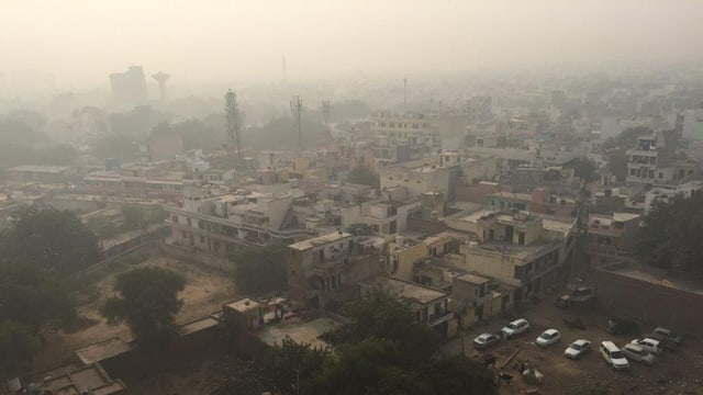 Smog über Delhi.