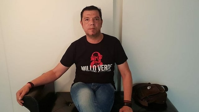 Porträt von Marco Antonio Santos. Porträt von Marco Antonio Santos.