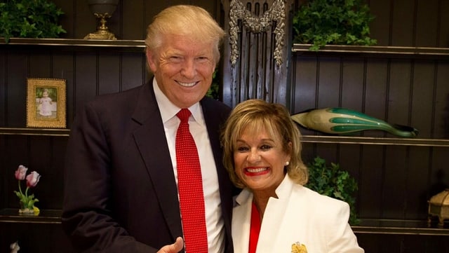 Bertica Cabrera Morris mit Donald Trump. Bertica Cabrera Morris mit Donald Trump.
