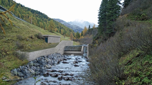 Visualisaziun da la tschiffada d’aua dal Flüela. Visualisaziun da la tschiffada d’aua dal Flüela.