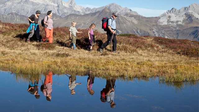 Familie auf Wanderung. Familie auf Wanderung.