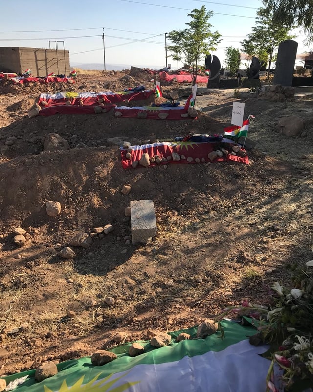 Ein Peshmerga-Friedhof in Koya Ein Peshmerga-Friedhof in Koya