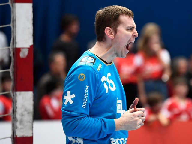 Matias Schulz schreit seine Freude heraus. Matias Schulz schreit seine Freude heraus.