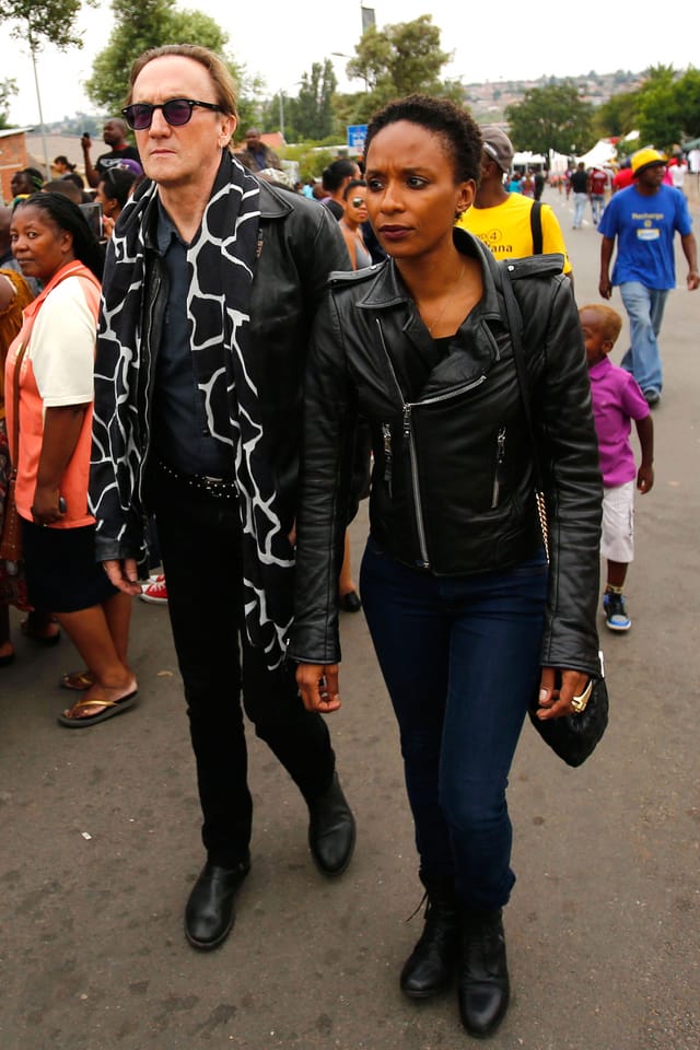 Marius Müller-Westernhagen mit Lindiwe Suttle Marius Müller-Westernhagen mit Lindiwe Suttle