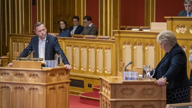 Befragung im norwegischen Parlament Befragung im norwegischen Parlament