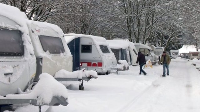 Rundgang auf dem Campingplatz Schützenweiher (6.1.2012)