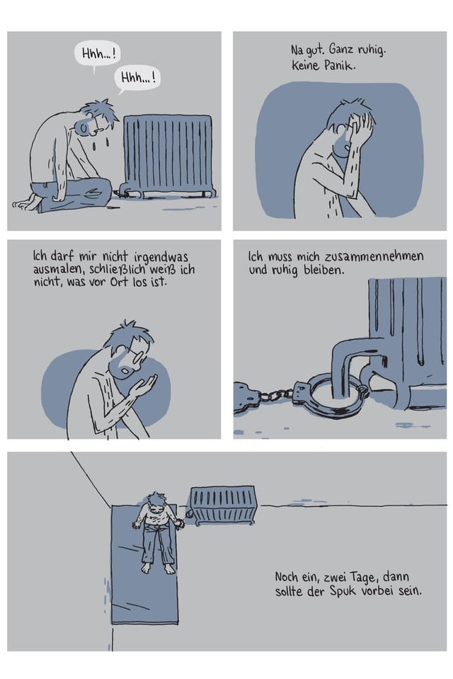 Ausschnitt aus dem Comic «Geisel» Ausschnitt aus dem Comic «Geisel»