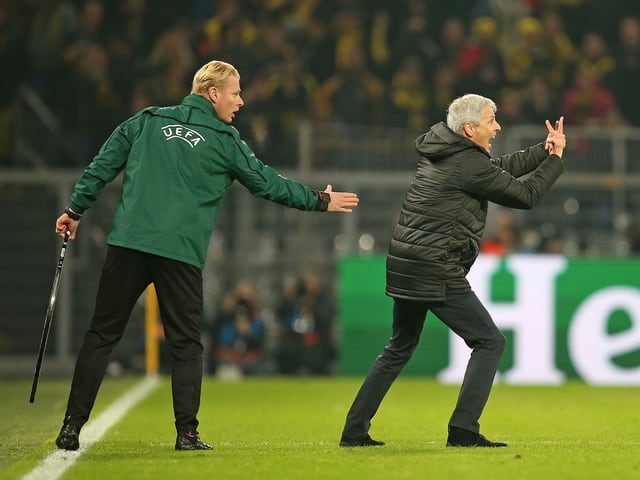 Lucien Favre während dem CL-Spiel gegen Inter. Lucien Favre während dem CL-Spiel gegen Inter.