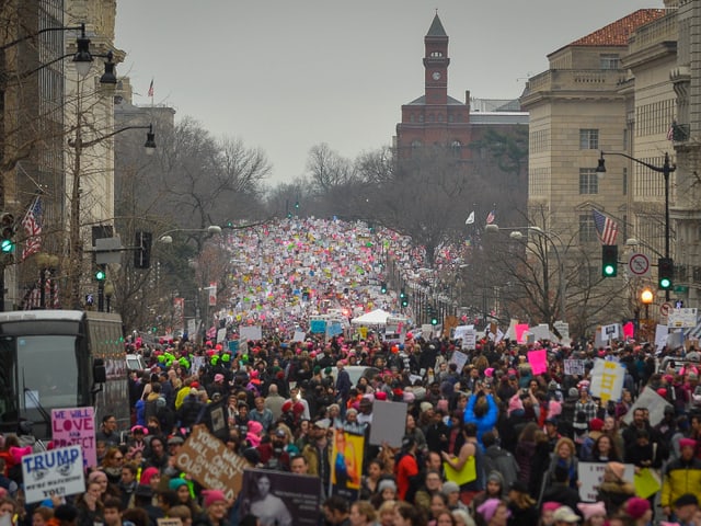Demonstrationszug in Washington D.C.