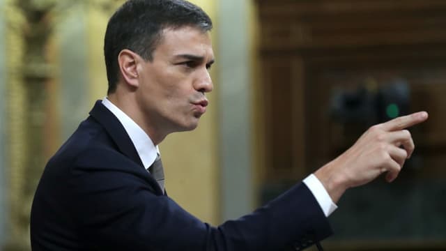Sanchez zeigt mit dem Finger. Sanchez zeigt mit dem Finger.