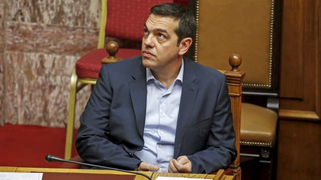 Tsipras im Parlament Tsipras im Parlament