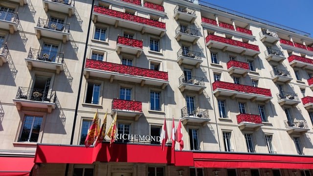 Fassade des Hotels Richemond. Fassade des Hotels Richemond.