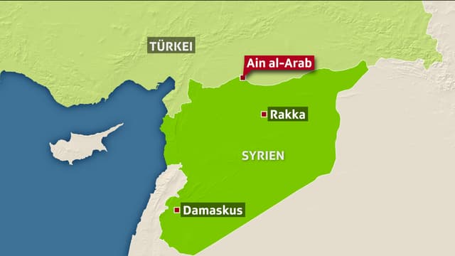 Karte von Syrien. Karte von Syrien.