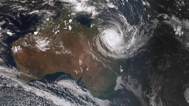 Satellitenbild von Zyklon «Debbie» Satellitenbild von Zyklon «Debbie»