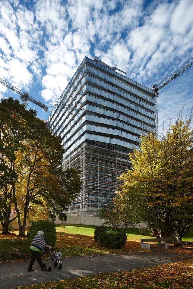 Das neue Bettenhaus am Stadtspital Triemli. Das neue Bettenhaus am Stadtspital Triemli.