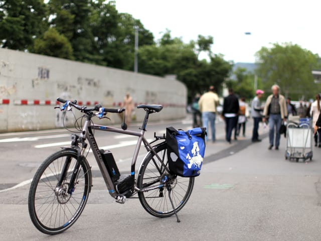 Jans Velo bei der Sihlpost.