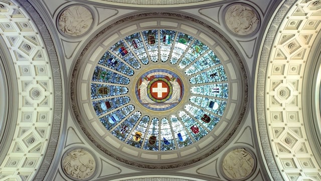 Kuppel im Bundeshaus. Kuppel im Bundeshaus.