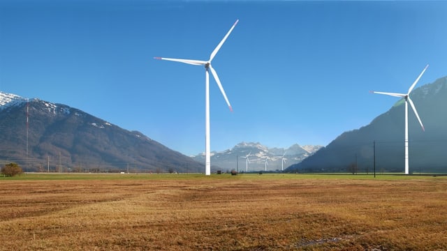 Kritik für den geplanten Windpark in der Linthebene. Visualisierung des Vereins Linth gegen Wind. Kritik für den geplanten Windpark in der Linthebene. Visualisierung des Vereins Linth gegen Wind.