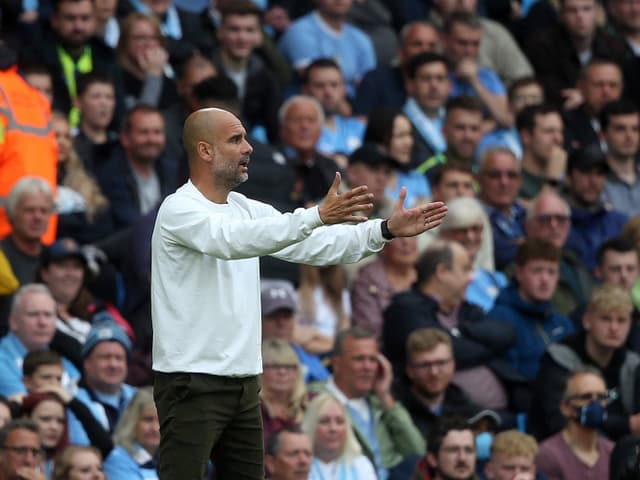 ManCity-Coach Pep Guardiola. ManCity-Coach Pep Guardiola.
