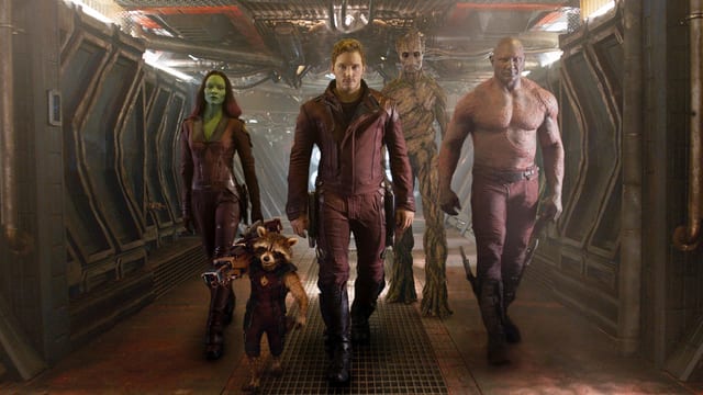 Chris Pratt und sein Team aus Guardians of the Galaxy Chris Pratt und sein Team aus Guardians of the Galaxy