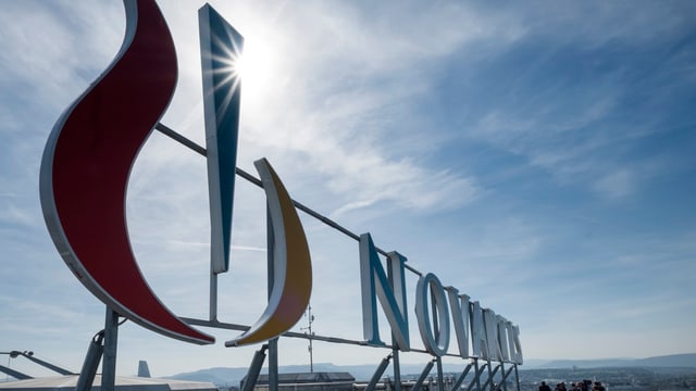 Novartis-Logo in Basel Novartis-Logo in Basel