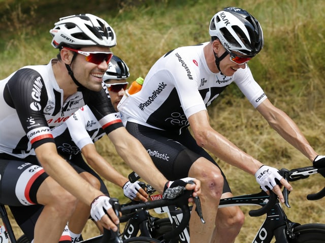 Tom Dumoulin und Chris Froome (hier an der TdF 2018) suchen am Critérium du Dauphiné ihre Form. Tom Dumoulin und Chris Froome (hier an der TdF 2018) suchen am Critérium du Dauphiné ihre Form.