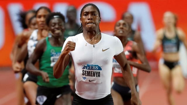 Caster Semenya rennt. Caster Semenya rennt.