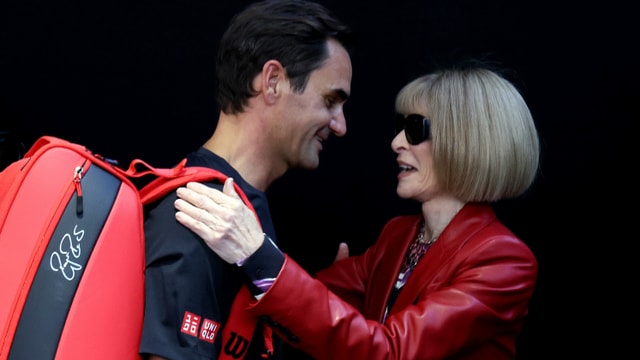 Federer and Wintour have been friends for many years