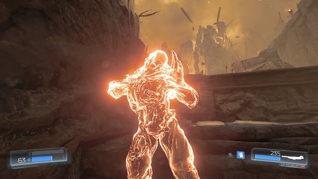 Ein Dämon, der golden leuchtet. Ein Dämon, der golden leuchtet.