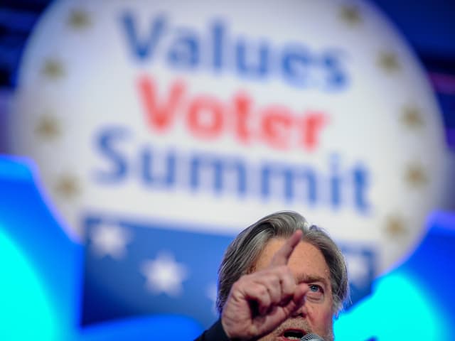 Bannon am Werte-Wähler-Gipfel Bannon am Werte-Wähler-Gipfel