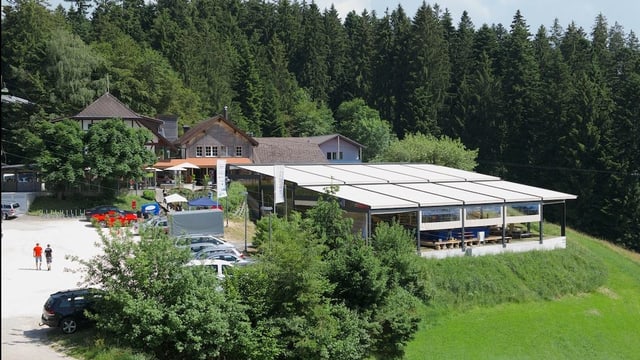 Blick auf das Restaurant Lueg. Blick auf das Restaurant Lueg.