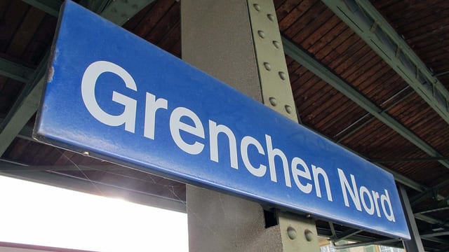 Bahnhofschild Grenchen Nord Bahnhofschild Grenchen Nord