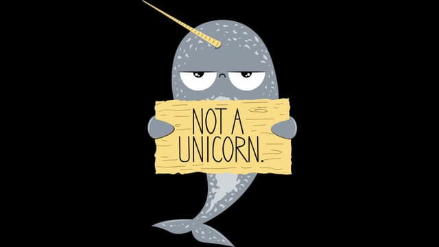 Selbst der Narwal will kein Einhorn sein. Selbst der Narwal will kein Einhorn sein.