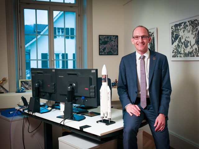 Renato Krpoun, il schef dal Swiss Space Office a Berna. Renato Krpoun, il schef dal Swiss Space Office a Berna.