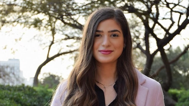 Hiba Yazbek setzt grosse Hoffnungen in die zweiten Parlamentswahlen. Hiba Yazbek setzt grosse Hoffnungen in die zweiten Parlamentswahlen.