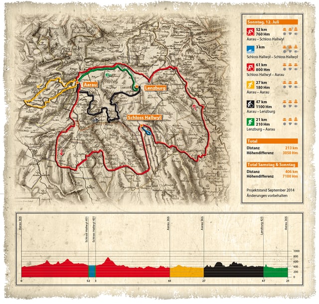 Carta cun rutas dal gigatlon en il chantun Argovia. Carta cun rutas dal gigatlon en il chantun Argovia.