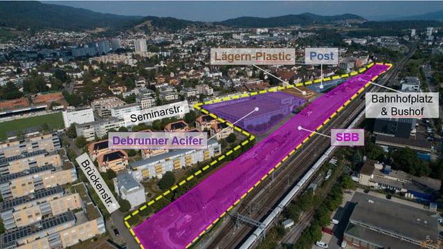 Plan des Bahnhofs Wettingen Plan des Bahnhofs Wettingen