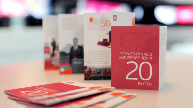 Faltblatt «SRF in 20 Fakten» Faltblatt «SRF in 20 Fakten»