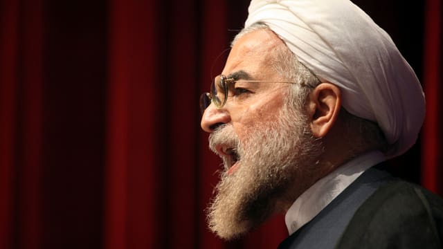 Porträt von Hassan Rohani. Porträt von Hassan Rohani.