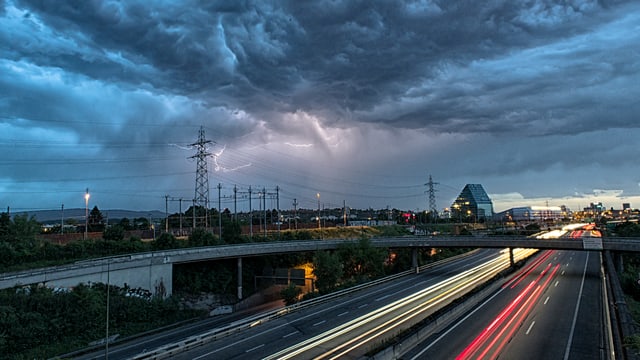 Unwetterwolken über Basel Unwetterwolken über Basel