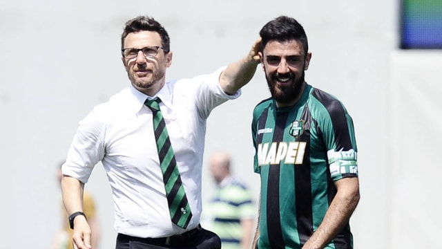 Eusebio Di Francesco und Francesco Magnanelli. Eusebio Di Francesco und Francesco Magnanelli.