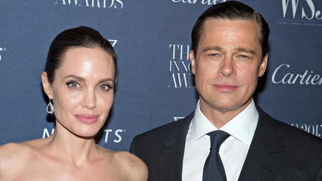 Angelina Jolie und Brad Pitt. Angelina Jolie und Brad Pitt.