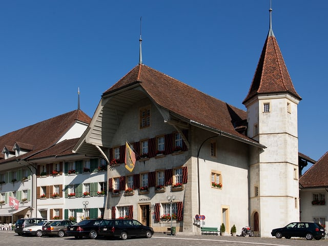 Historische Teilansicht von Aarberg Historische Teilansicht von Aarberg