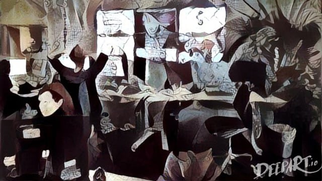 Ein Foto der Redaktion im Guernica-Stil. Ein Foto der Redaktion im Guernica-Stil.