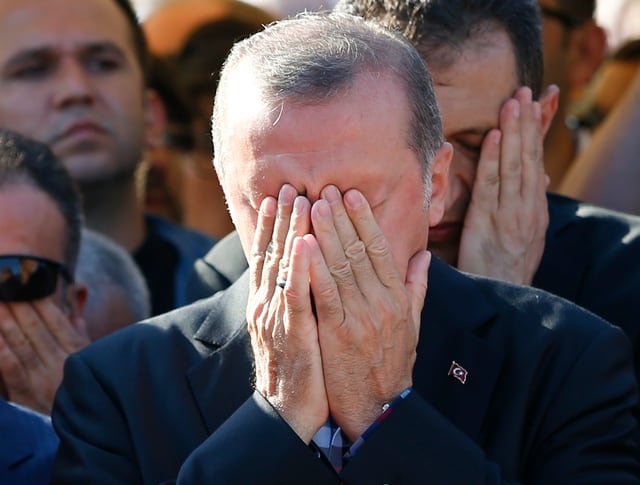 Erdogan am 17. Juli in Istanbul Erdogan am 17. Juli in Istanbul